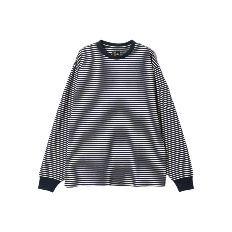 Needles FW24 T Shirt Unisex Marine Blue-0