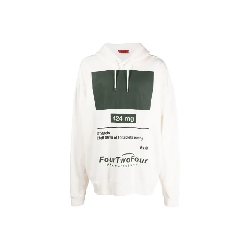 424 Graphic print Cotton Hoodie-0