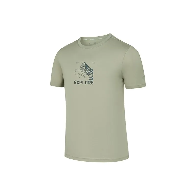 QIAODAN Sports Life Collection T Shirt Men Avocado Green-0