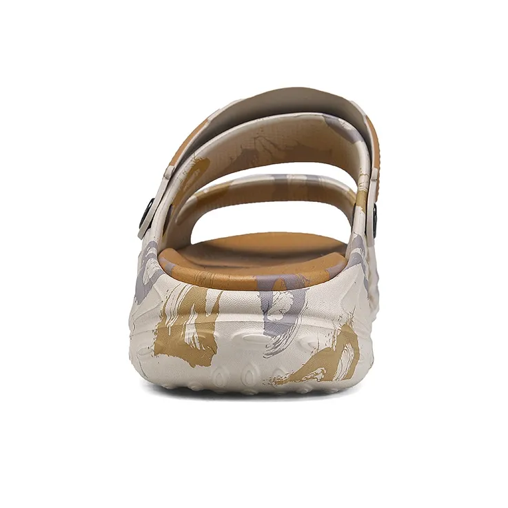 JEANSWEST The Unique Graffiti Niche Design Sense Of The National Tide Beach Sandals Men's-11