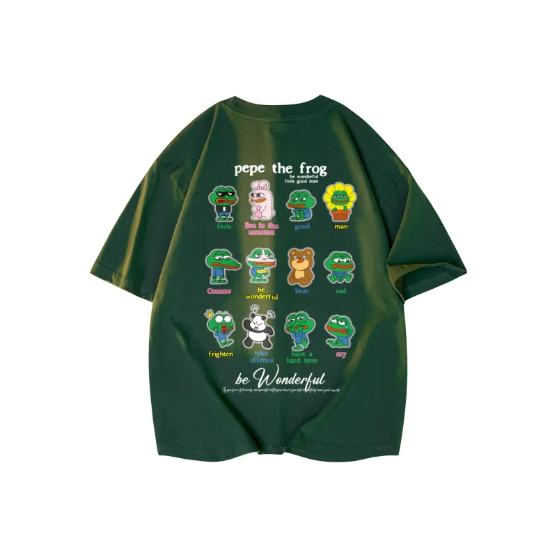 Pepe The Frog Short Sleeved T Shirts Unisex-14
