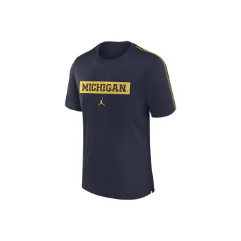 JORDAN Michigan Wolverines Sideline Player Men's JORDAN Dri FIT College T Shirt