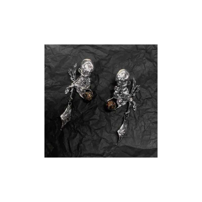 RESETSOUL 925 Sterling Silver Earrings Unisex-1