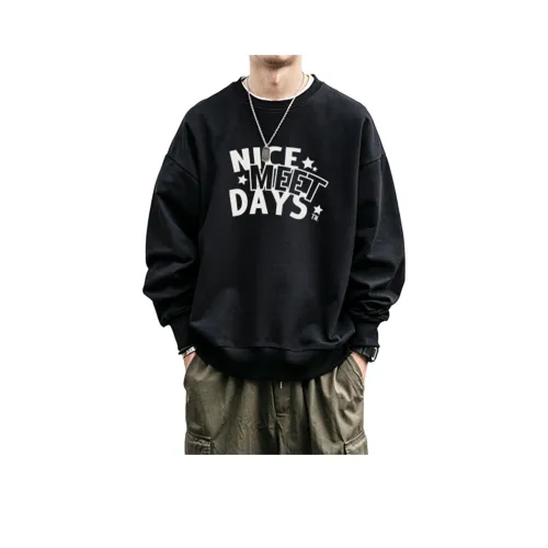 Tonlion Sweatshirts Men Black