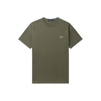 FRED PERRY Logo-embroidered Cotton T-shirt