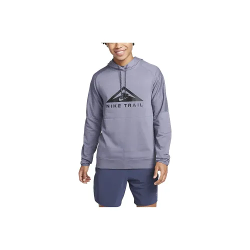Nike Trail Magic Hour Dri Fit Running Hoodie Sweatshirt Men's Light Purple