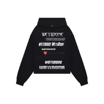 WE11DONE Sweatshirt Unisex Black