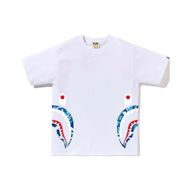A BATHING APE Abc Camo Side Shark Tee-6