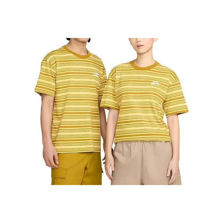 Nike T Shirts Unisex Gold-0