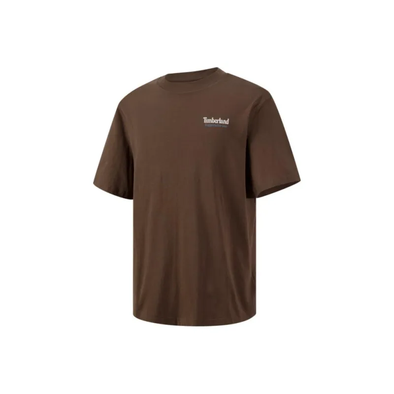 Timberland T Shirt Men's Dark Coffee-0