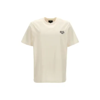 A.P.C Logo Embroidered Crewneck T Shirt