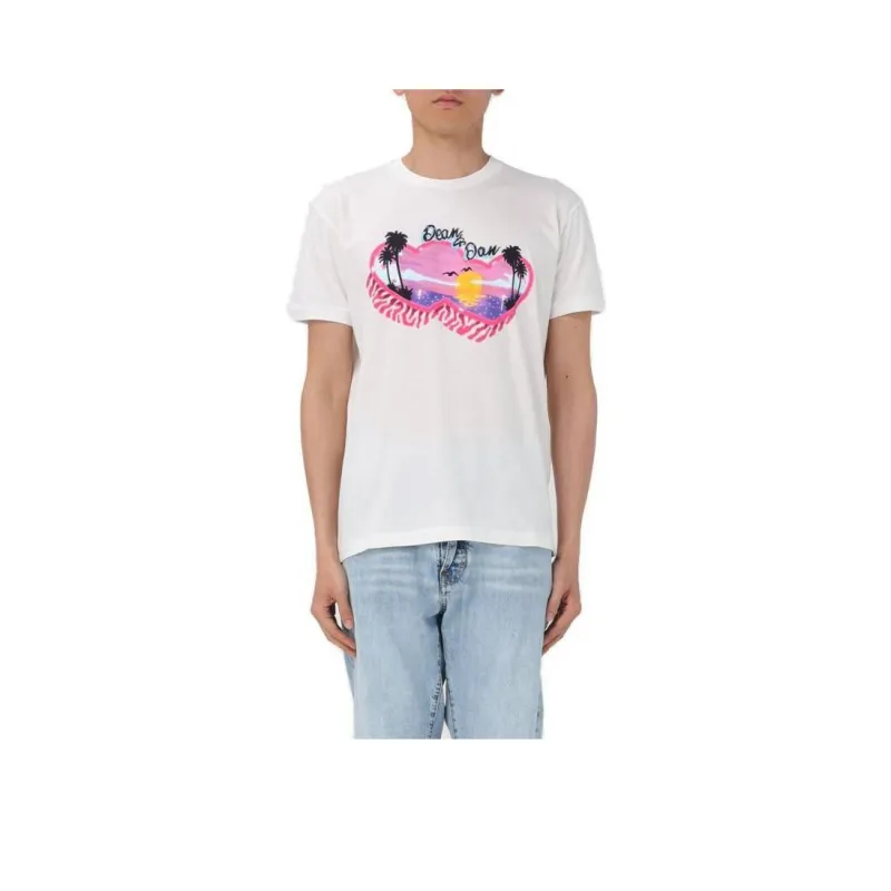 Dsquared2 Pattern Printed Crewneck T Shirt-0