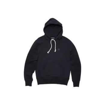 Acne Studios Face Logo Patch Drawstring Hoodie