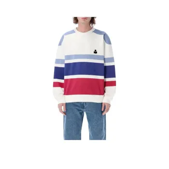 ISABEL MARANT Logo Printed Striped Sweatshirt