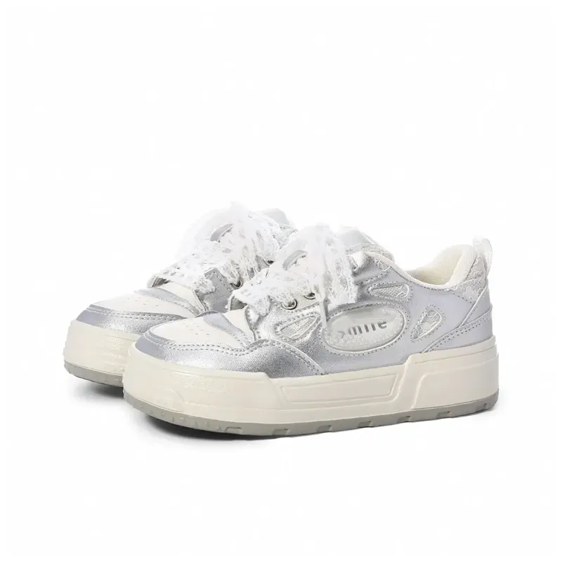 Circle Small Coverage Abrasion Resistant Lightweight Low Top Skateboard Shoes Women's-7
