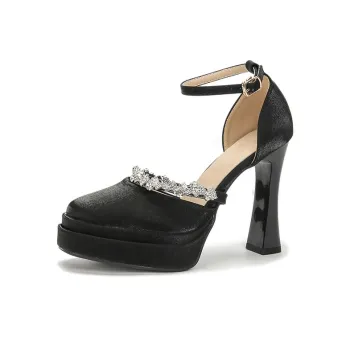 Zubumei Chunky Heel High Heels Women's