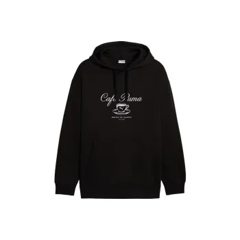 PUMA Classics Cafe Hoodie Fl Sweatshirts Men Black