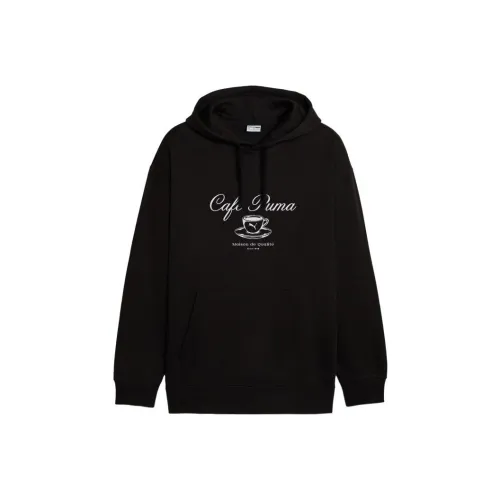 PUMA Classics Cafe Hoodie Fl Sweatshirts Men Black
