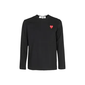 CDG Play T Shirts Men Black