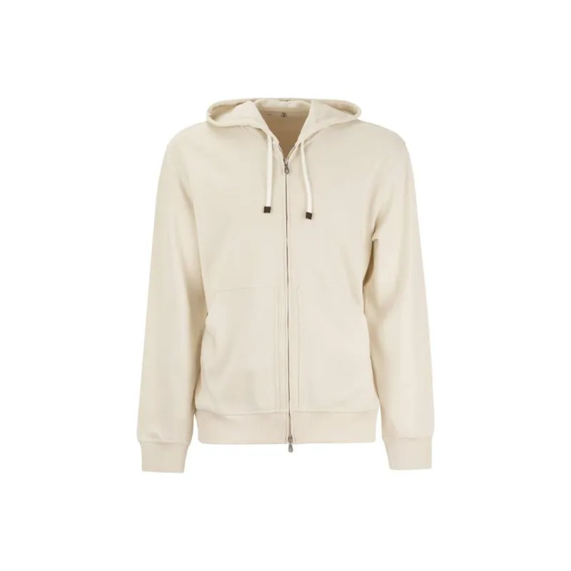 Brunello Cucinelli Zipped Drawstring Hoodie-0