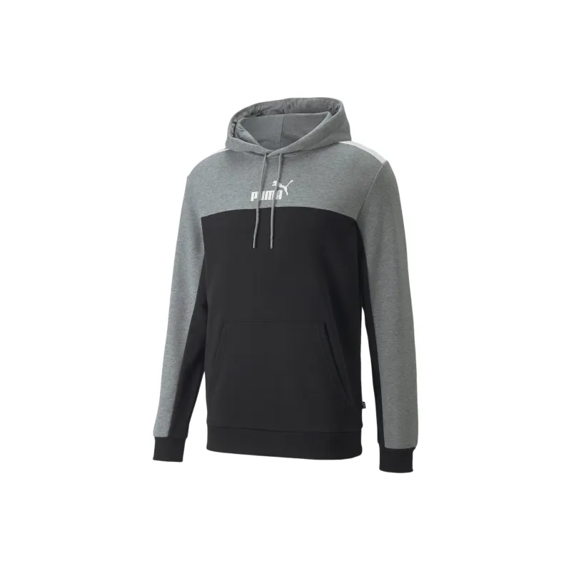 PUMA Essentials+ Block Men's Hoodie Sweatshirt Men's Black-0