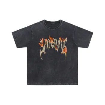 SANSYAS T Shirts Unisex Black