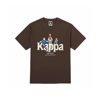 Kappa SS24 T-Shirt Men's Dark Chocolate Brown