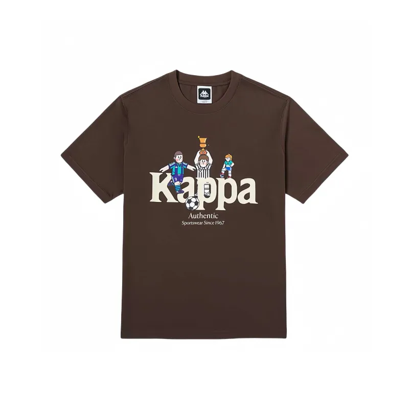 Kappa SS24 T-Shirt Men's Dark Chocolate Brown-0