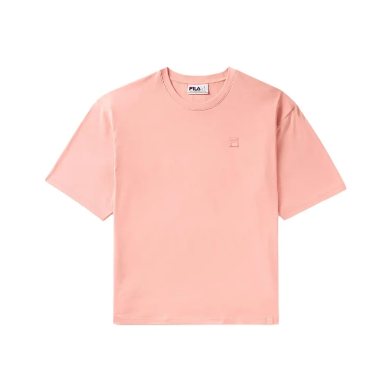 FILA SS24 Relaxed Box Tee T-Shirt Unisex Coral Apricot-0