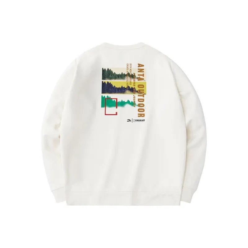 Anta Sweatshirt Men's Chalcedony White-0