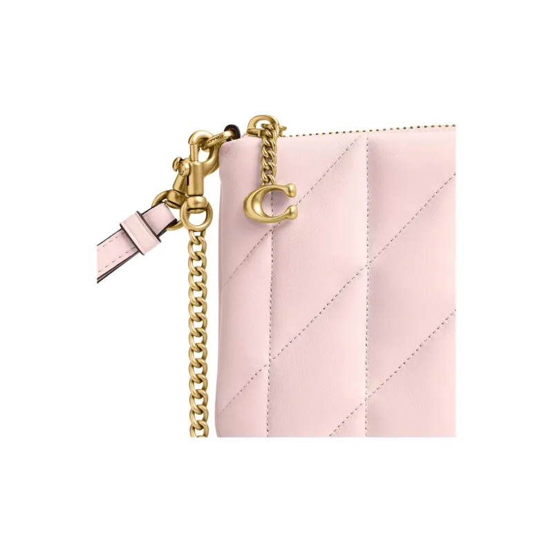 COACH Pouch Nappa Leather Shoulder Bag Small Size Women's Blush Pink-3