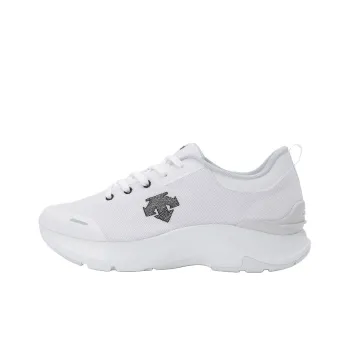 DESCENTE Day Lite Anti Slip Wear Resistant Low Top Casual Shoes Unisex White