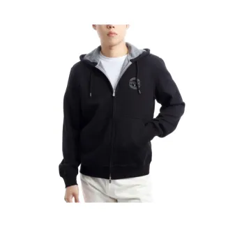 Brunello Cucinelli Logo Printed Zipped Drawstring Hoodie