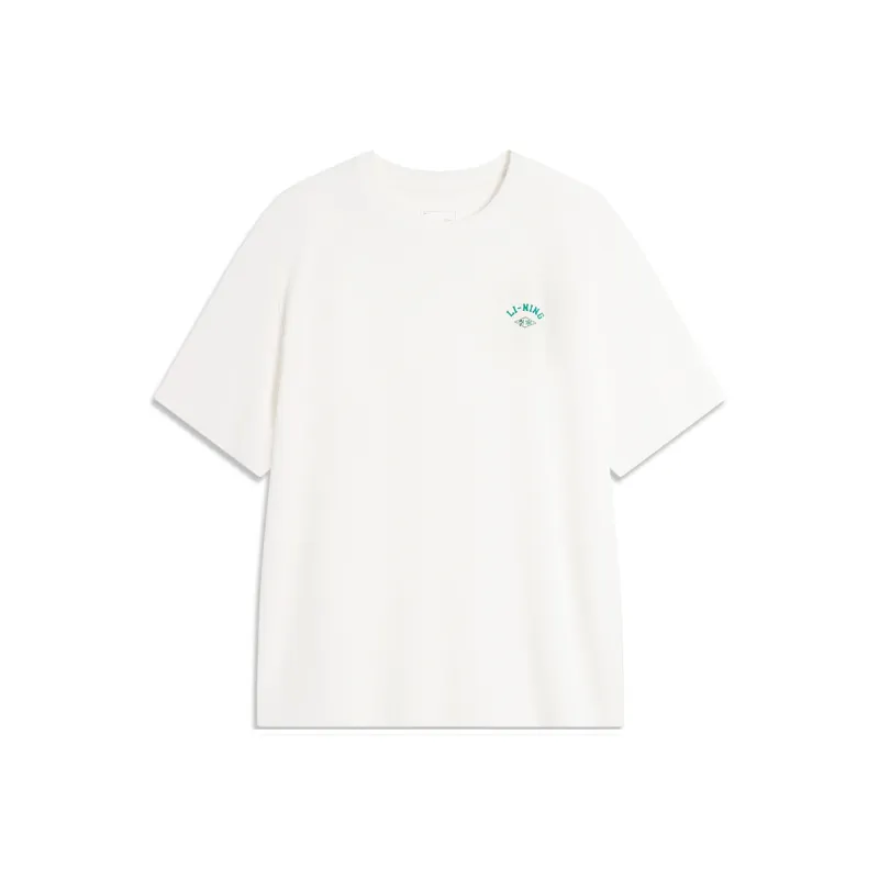 LiNing Sports Life Collection T Shirt Men's Ivory-0