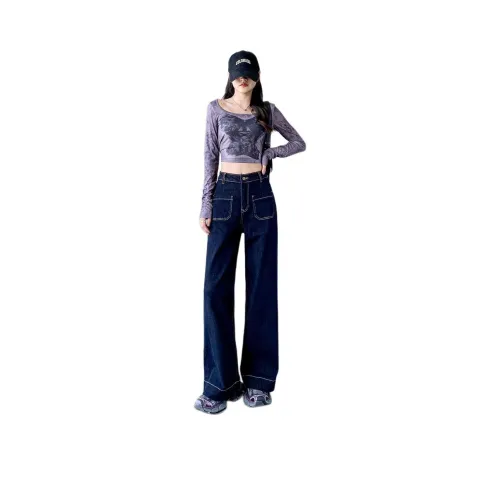 The Temptation Of The Muse Jeans Women's Blue