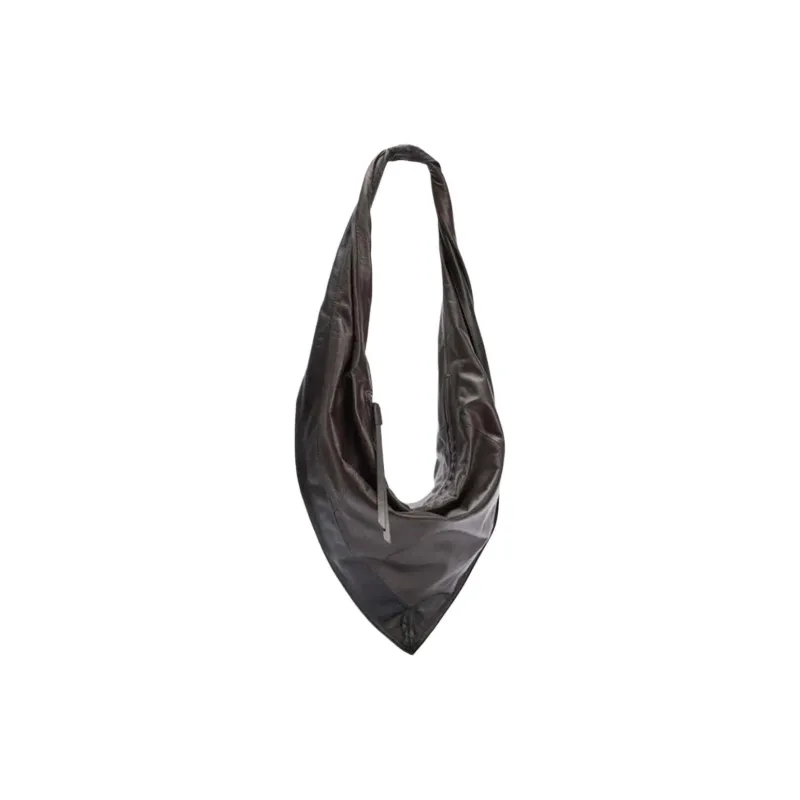 Lemaire Sheepskin Scarf Shoulder Bag Trumpets Women's Dark Chocolate-0