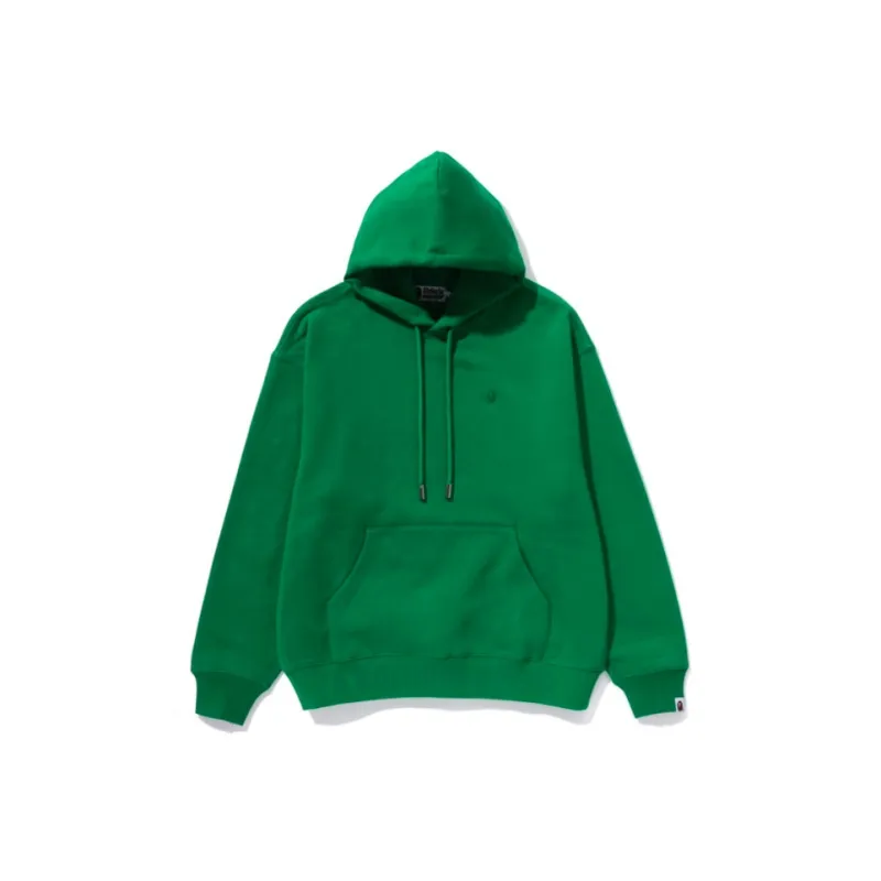 A BATHING APE Logo-patch Cotton-blend Hoodie-2