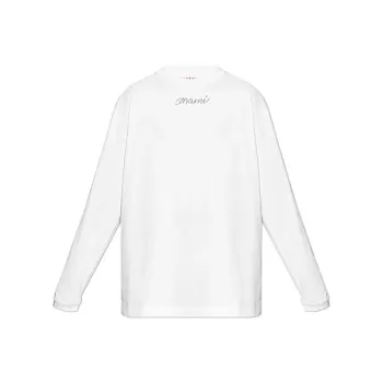 MARNI Logo Printed Long Sleeved T Shirt