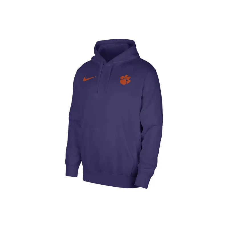 Nike Clemson Club Fleece Sweatshirt Men's Dark Purple-0