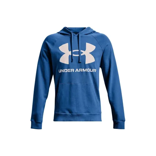 Under Armour RIVAL FLEECE BIG LOGO HD Sweatshirt Men's Blue