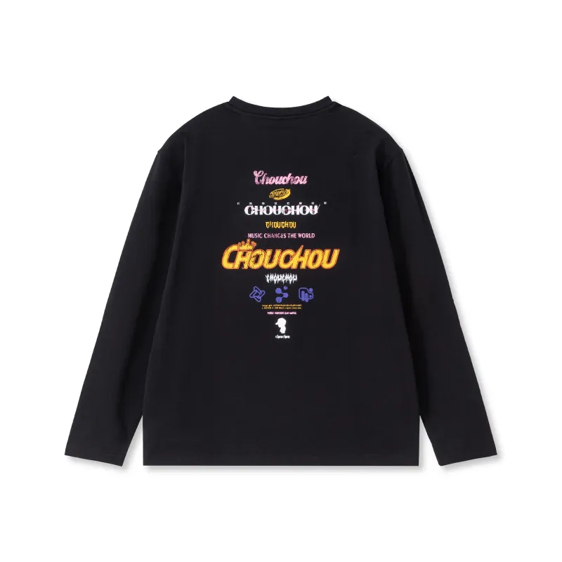 CHOUCHOUS T Shirts Unisex Black-0