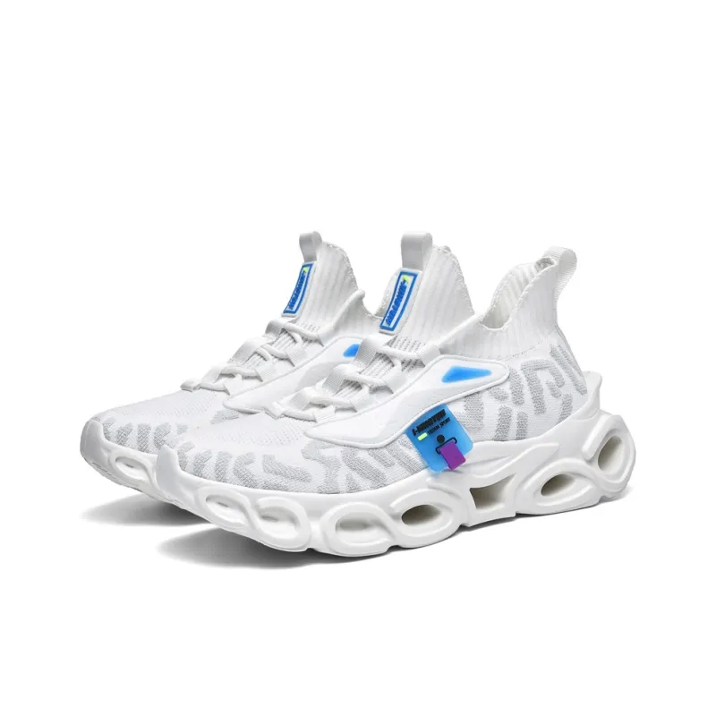 QIUTEXIONG Cushioning And Breathable Mid Top Marathon Training Physical Fitness Test Physical Exam Running Shoes Men's-15