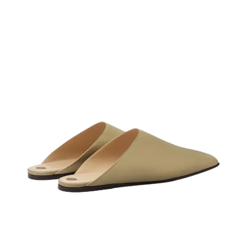 Loro Piana Closed Toe Slippers Women's Tawny-2