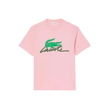 LACOSTE T Shirt Men's Lotus Pink