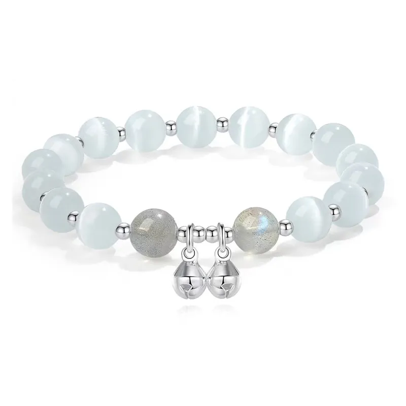 CMFY Glass Cat Eye Jade Bracelets Unisex-0