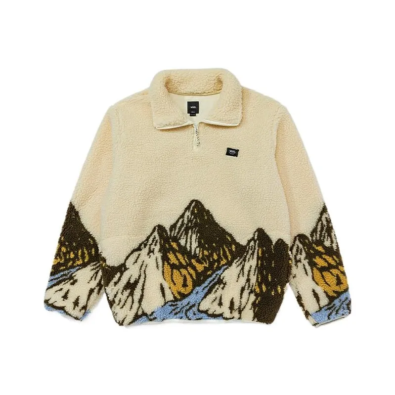Vans FW22 Mountain Quarter Zip Teddy Pullover Sweatshirt-0