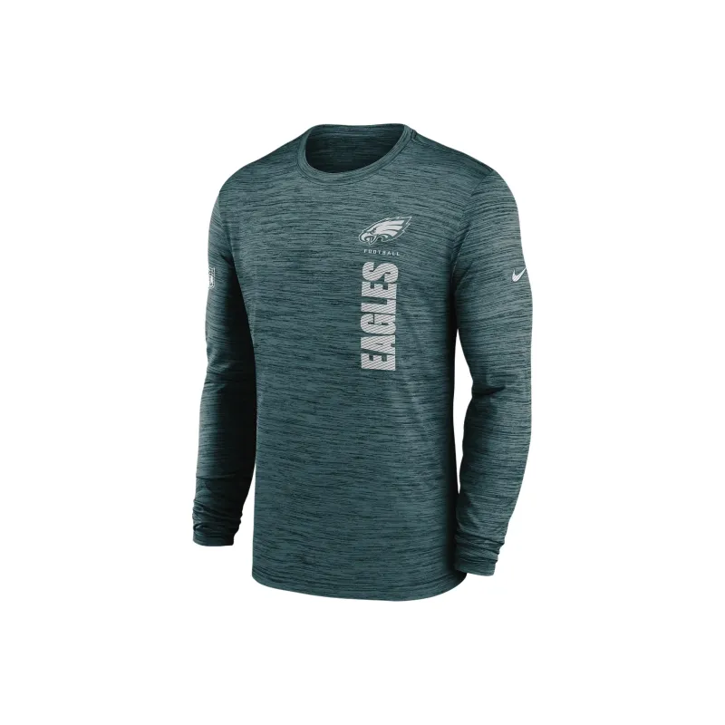 Nike Philadelphia Eagles Sideline Velocity Men's Nike Dri FIT Nfl Long Sleeve T Shirt-0