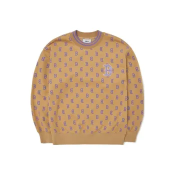 MLB Boston Red Sox Sweatshirts Unisex Camel