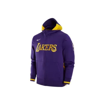 Nike Nba Los Angeles Lakers Home Showtime Dri Fit Full Zip Hoodie