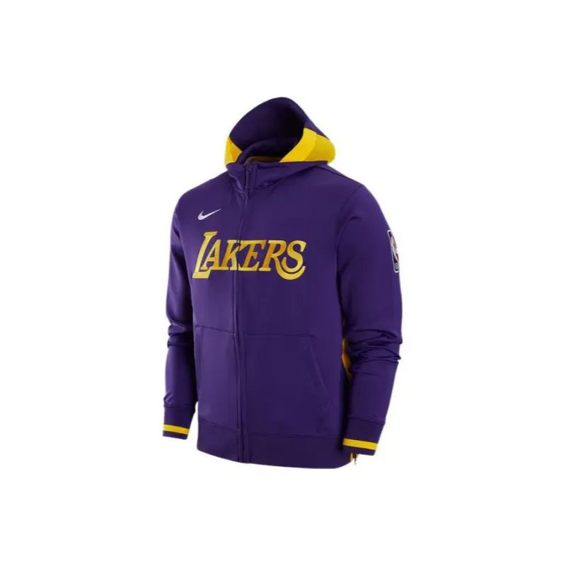Nike Nba Los Angeles Lakers Home Showtime Dri Fit Full Zip Hoodie-0